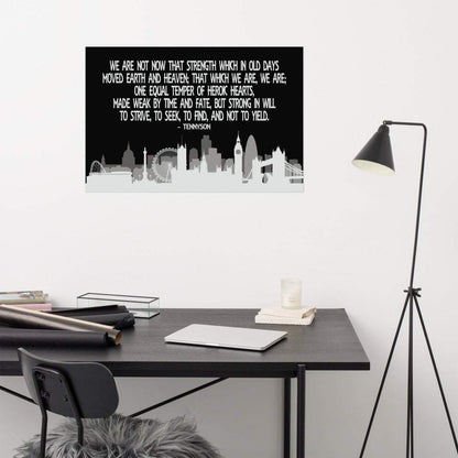 Tennyson Poem Poster