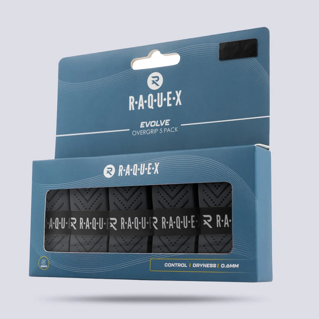 Raquex Evolve Racquet Overgrips (5 Pack)