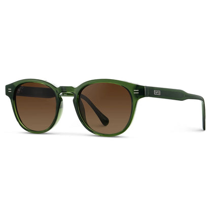 FELIX Mid-Century Polarised Unisex Sunglasses in Jade Green WMP Eyewear