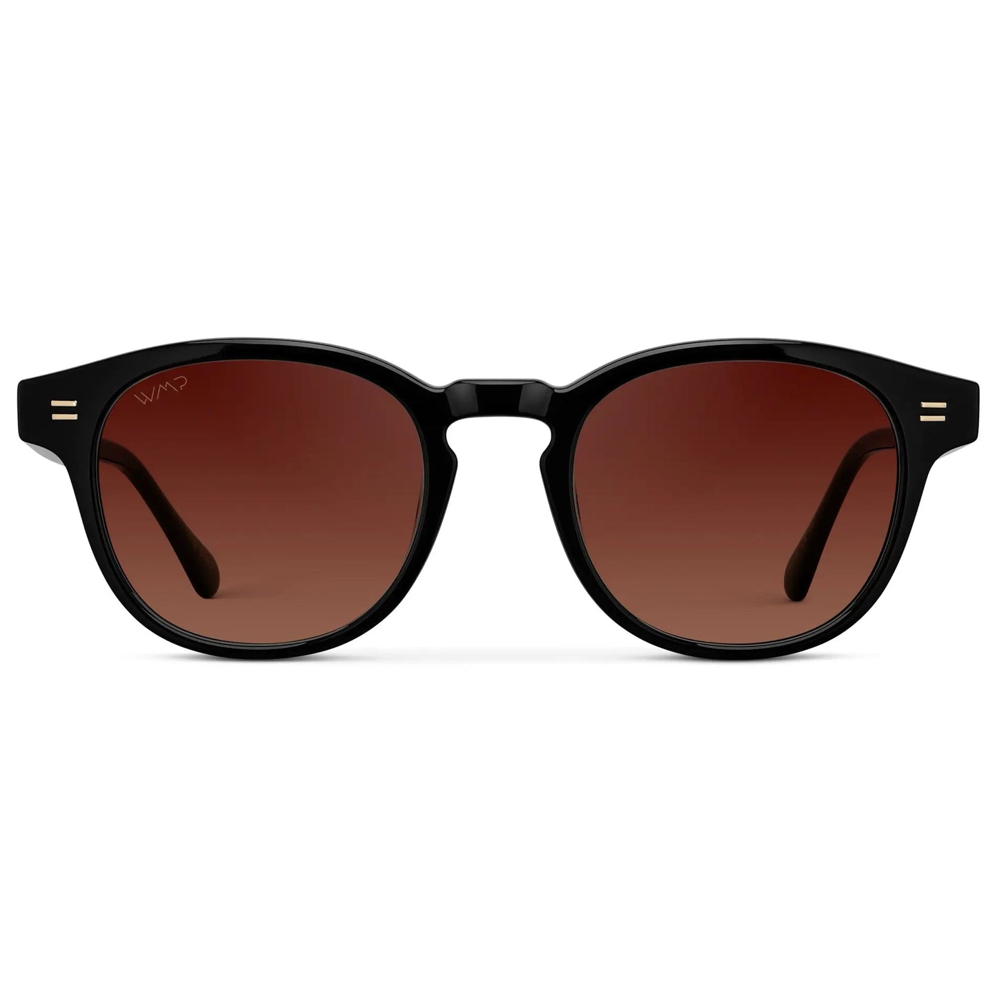 FELIX Mid-Century Unisex Black Sunglasses - Red Tinted Lens l WMP Eyewear