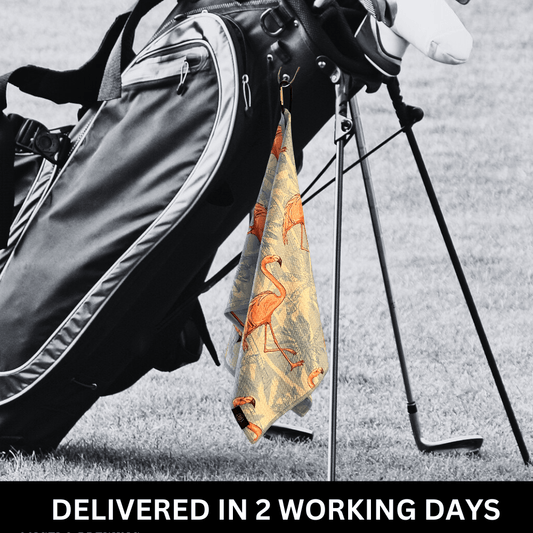 Flamingo Golf Towel