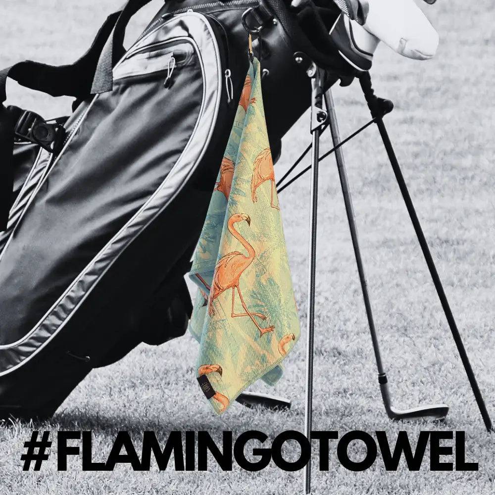 Flamingo Golf Towel