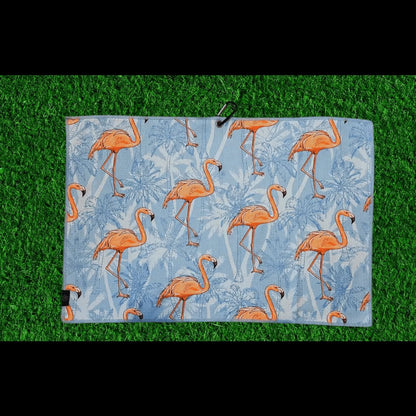 Flamingo Golf Towel