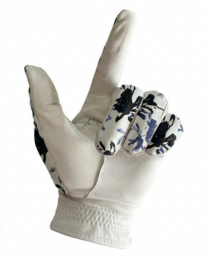 AAA Cabretta Leather Golf Glove – Indigo Pattern, Breathable