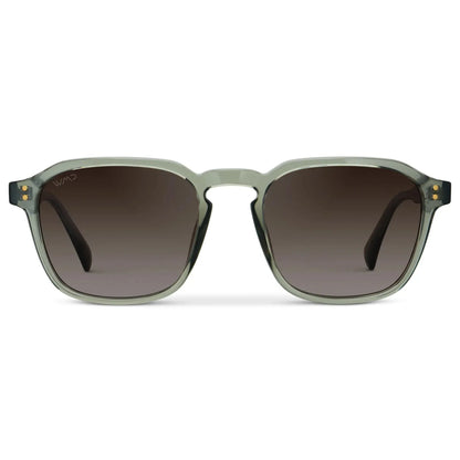 FRANCIS Men's Square Modern Retro Sunglasses in Sage Green l WMP Eyewear