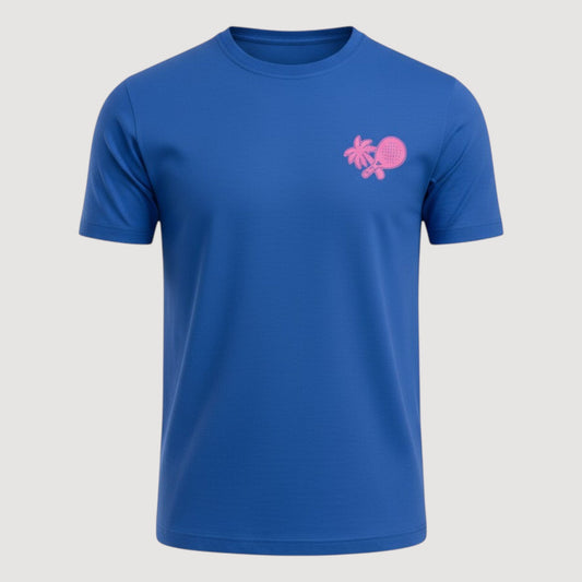 GOLDEN POINT PADEL T-SHIRT - UNISEX - COBALT BLUE