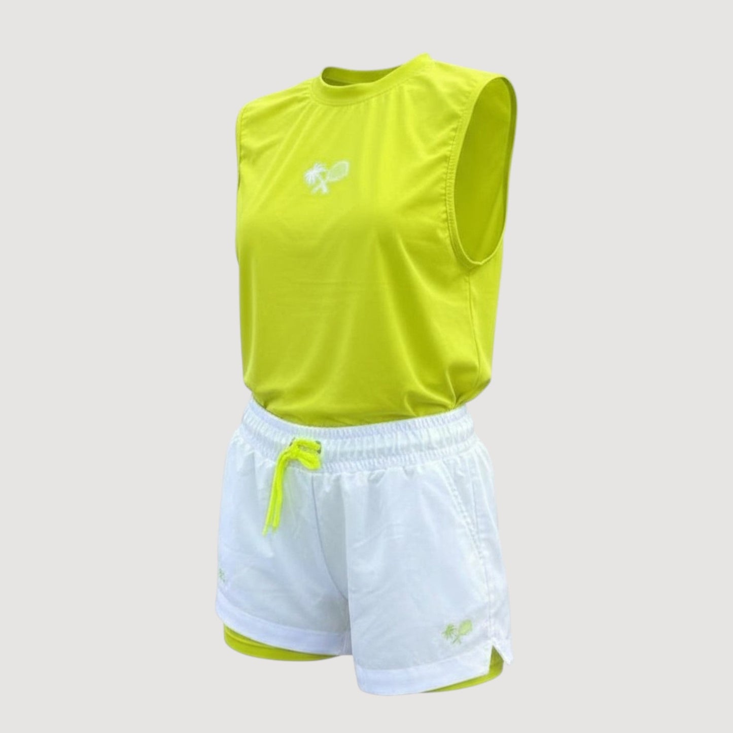PERFORMANCE WOMEN'S COURT TANK - LIME GREEN