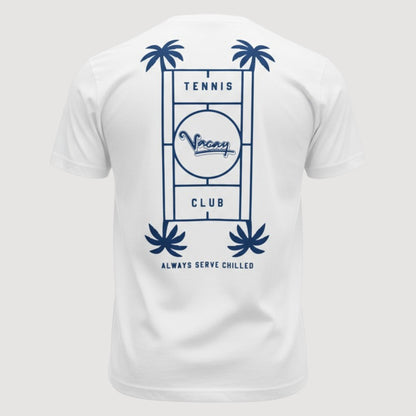 SERVE CHILLED TENNIS T-SHIRT - UNISEX - WHITE