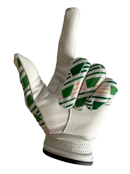 Green Geo Golf Glove