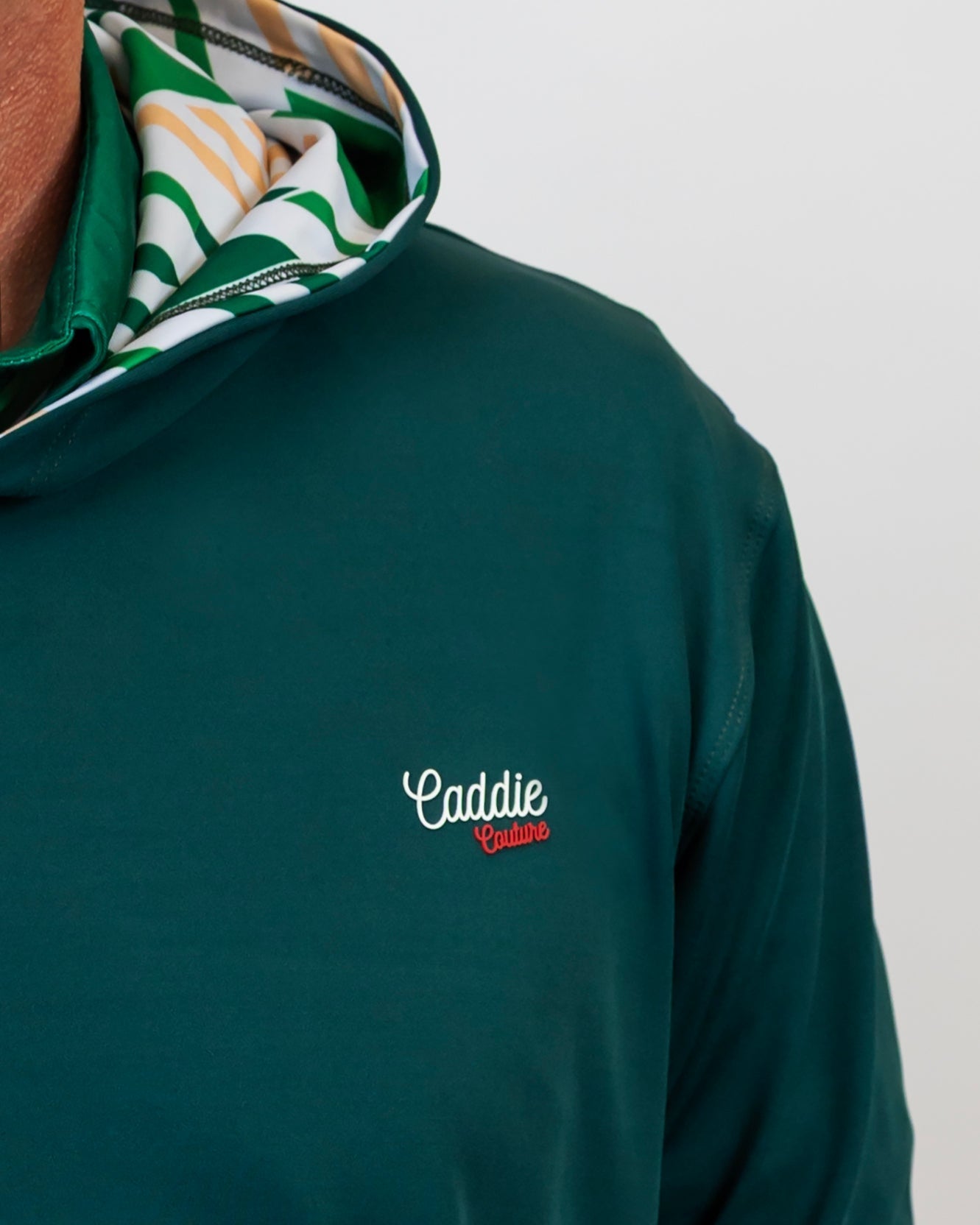 Green Geo Performance Golf Hoodie