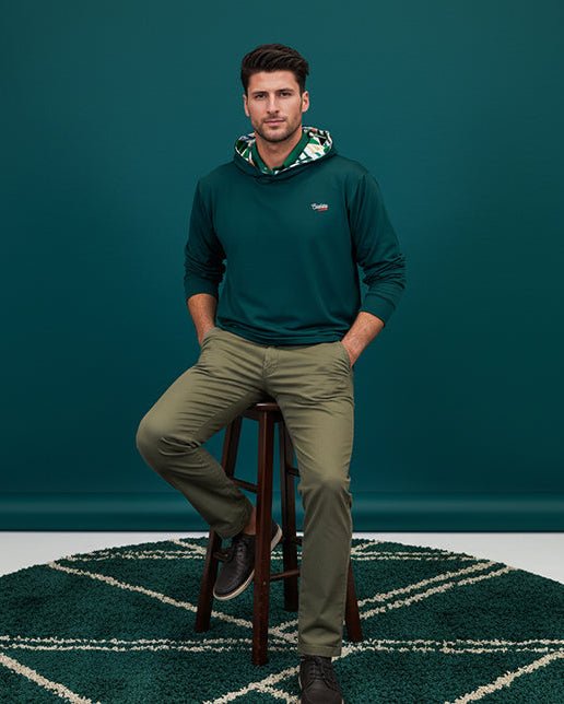Green Geo Performance Golf Hoodie