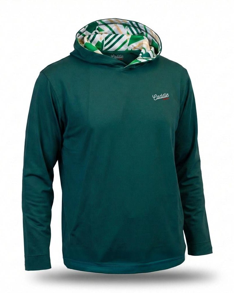 Green Geo Performance Golf Hoodie
