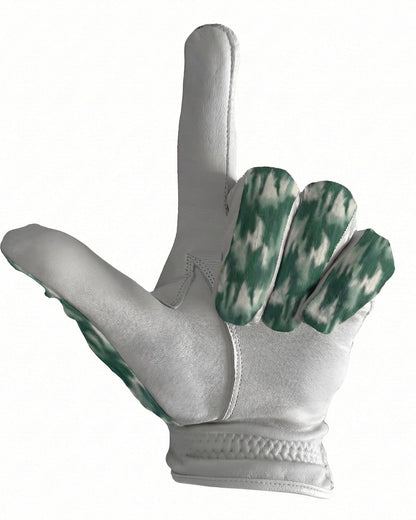 Premium Cabretta Leather Green Camo Golf Glove