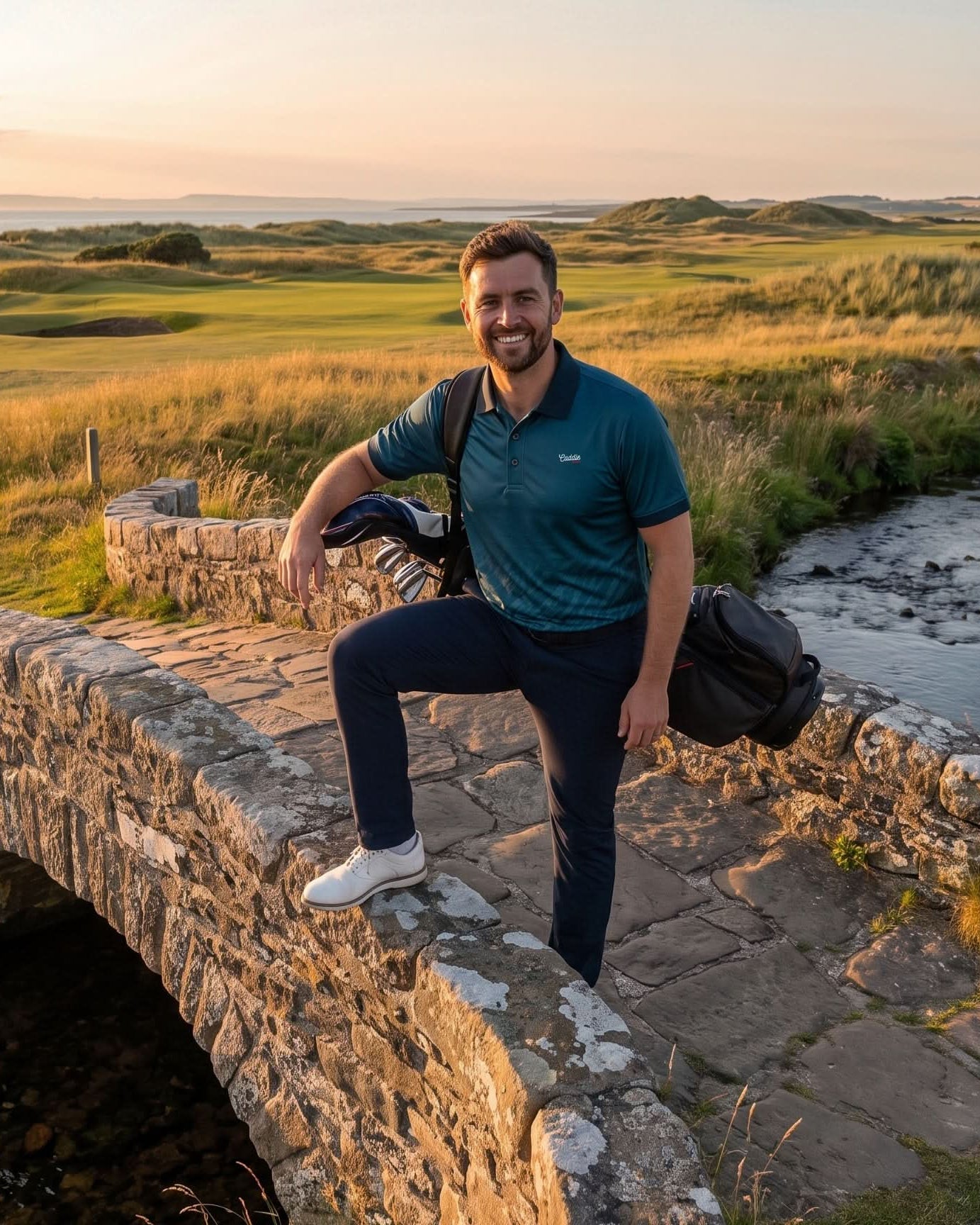 Emerald Fade Golf Polo