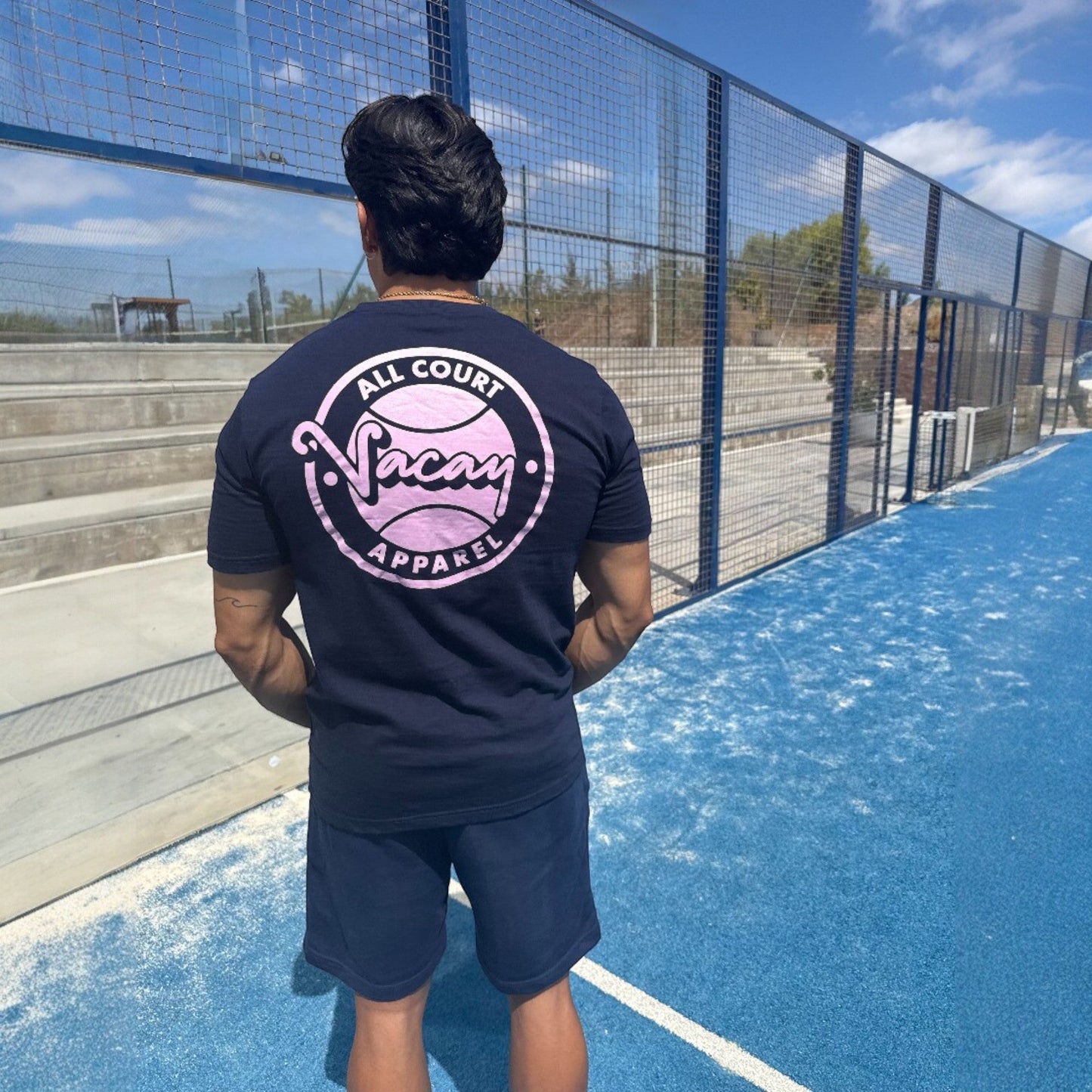 ADVANTAGE T-SHIRT - UNISEX - Navy/Violet