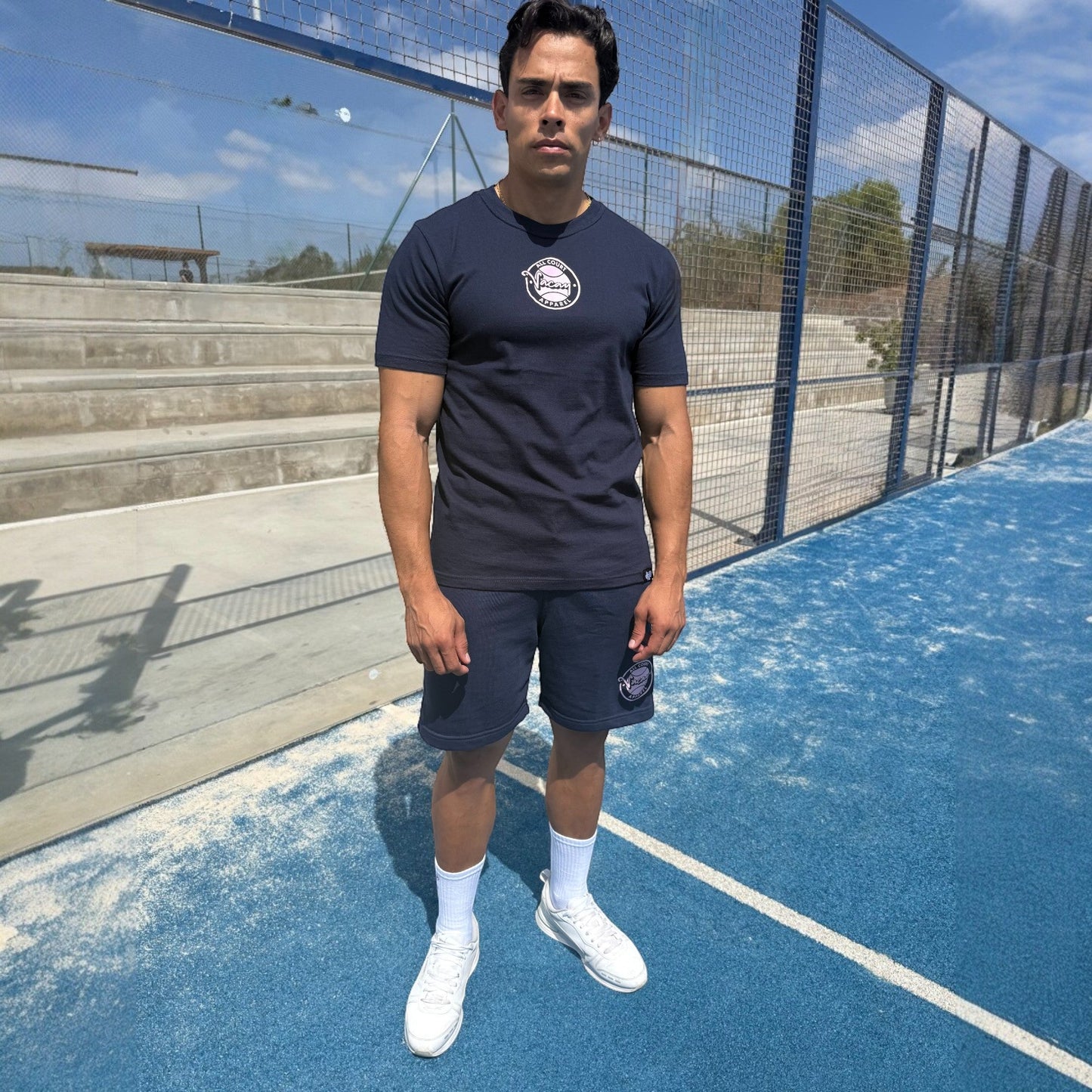 ADVANTAGE T-SHIRT - UNISEX - Navy/Violet