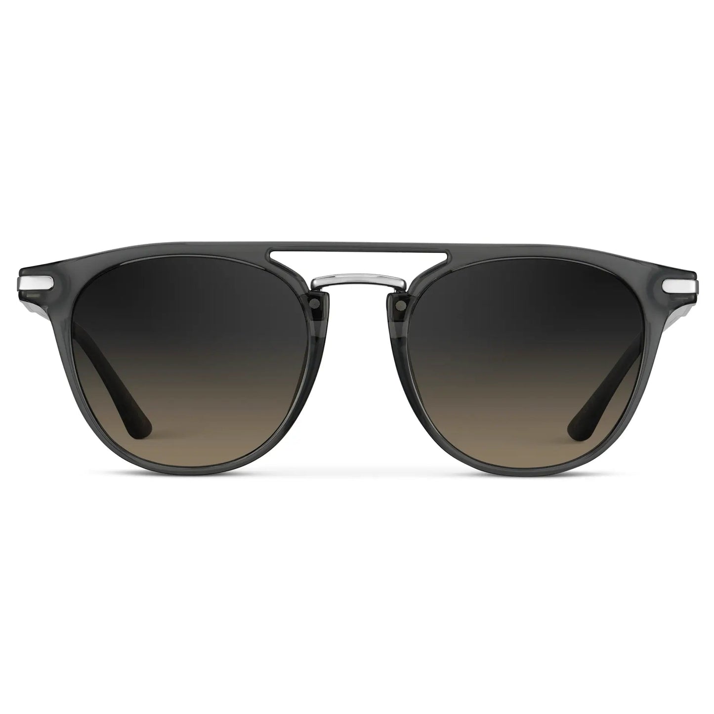 HAYES Men's Keyhole Round Sunglasses l Smoke Grey - WMP Eyewear
