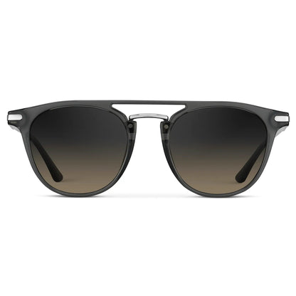 HAYES Men's Keyhole Round Sunglasses l Smoke Grey - WMP Eyewear