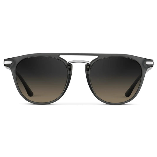 HAYES Men's Keyhole Round Sunglasses l Smoke Grey - WMP Eyewear