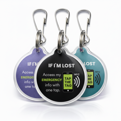 If I'm Lost | NFC Clip-On Emergency Information Tag