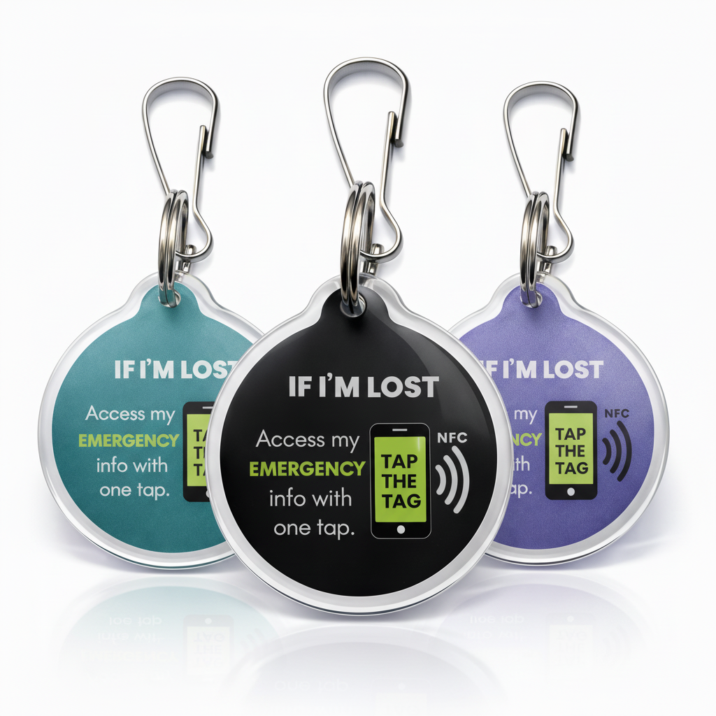 If I'm Lost | NFC Clip-On Emergency Information Tag