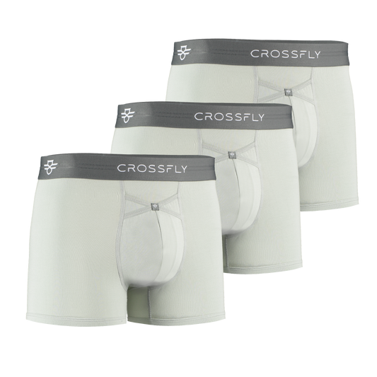 3-Pack: IKON X Men's 3" Trunks - Silver/Charcoal