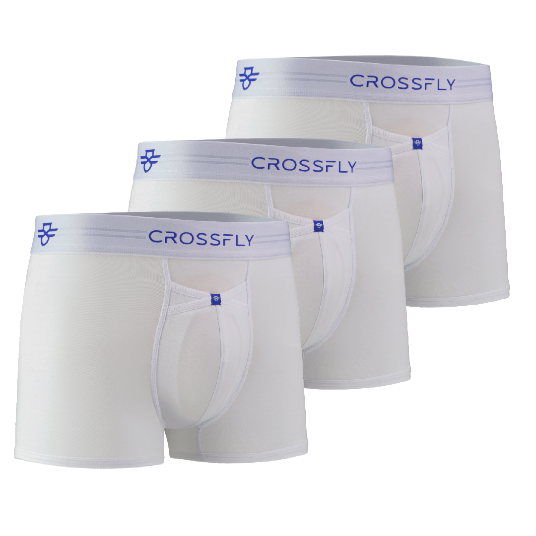 3-Pack: IKON X Men's 3" Trunks - White