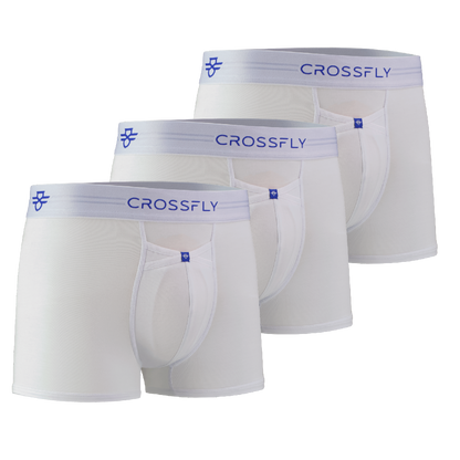 3-Pack: IKON X Men's 3" Trunks - White