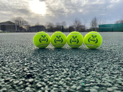 NTB - Adult Personalised Tennis Balls - Tennis Racket Emblem