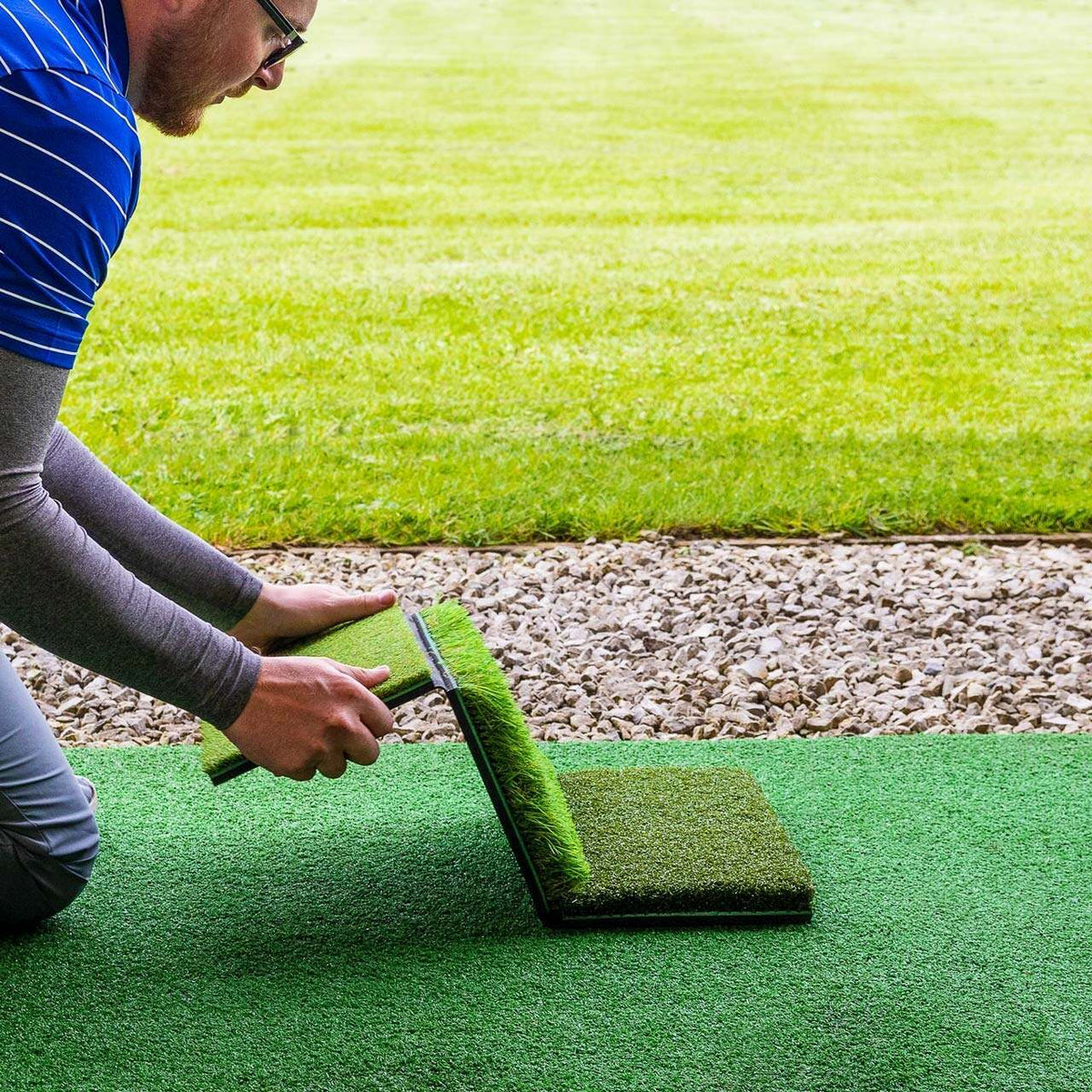 FORZA Tri Turf Golf Hitting Mat [2ft x 1.3ft]