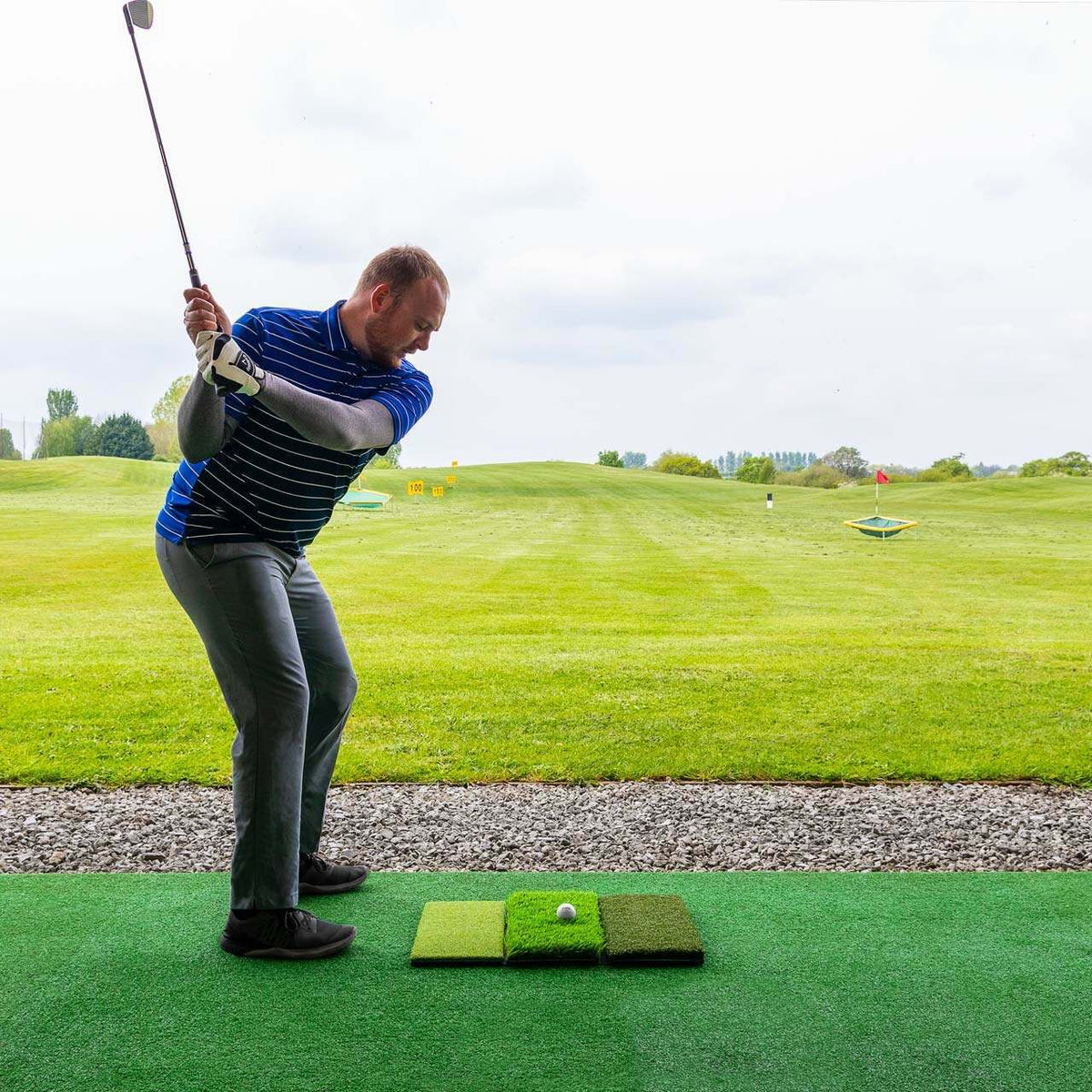 FORZA Tri Turf Golf Hitting Mat [2ft x 1.3ft]