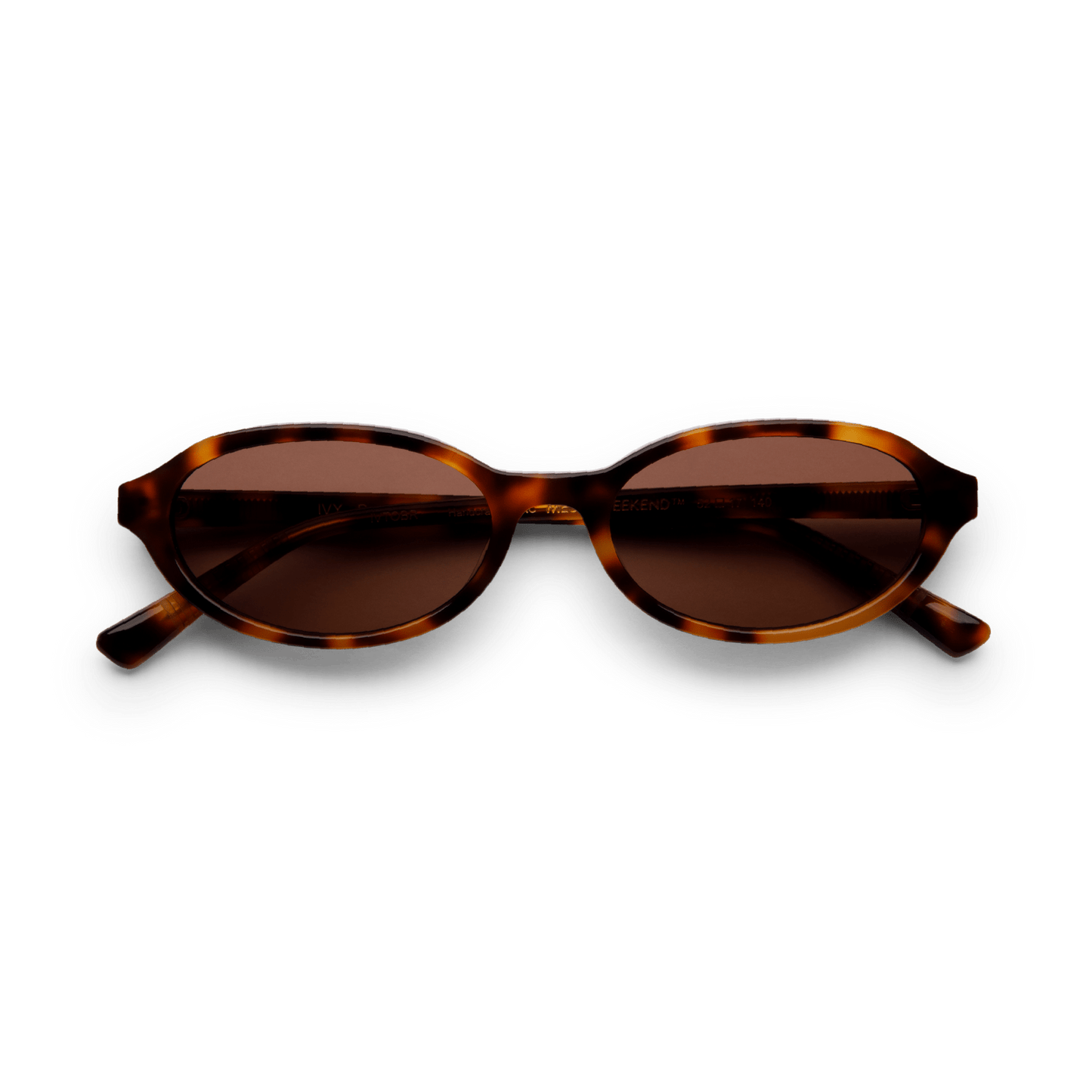 IVY Brown Tortoise Oval Sunglasses by Messy Weekend