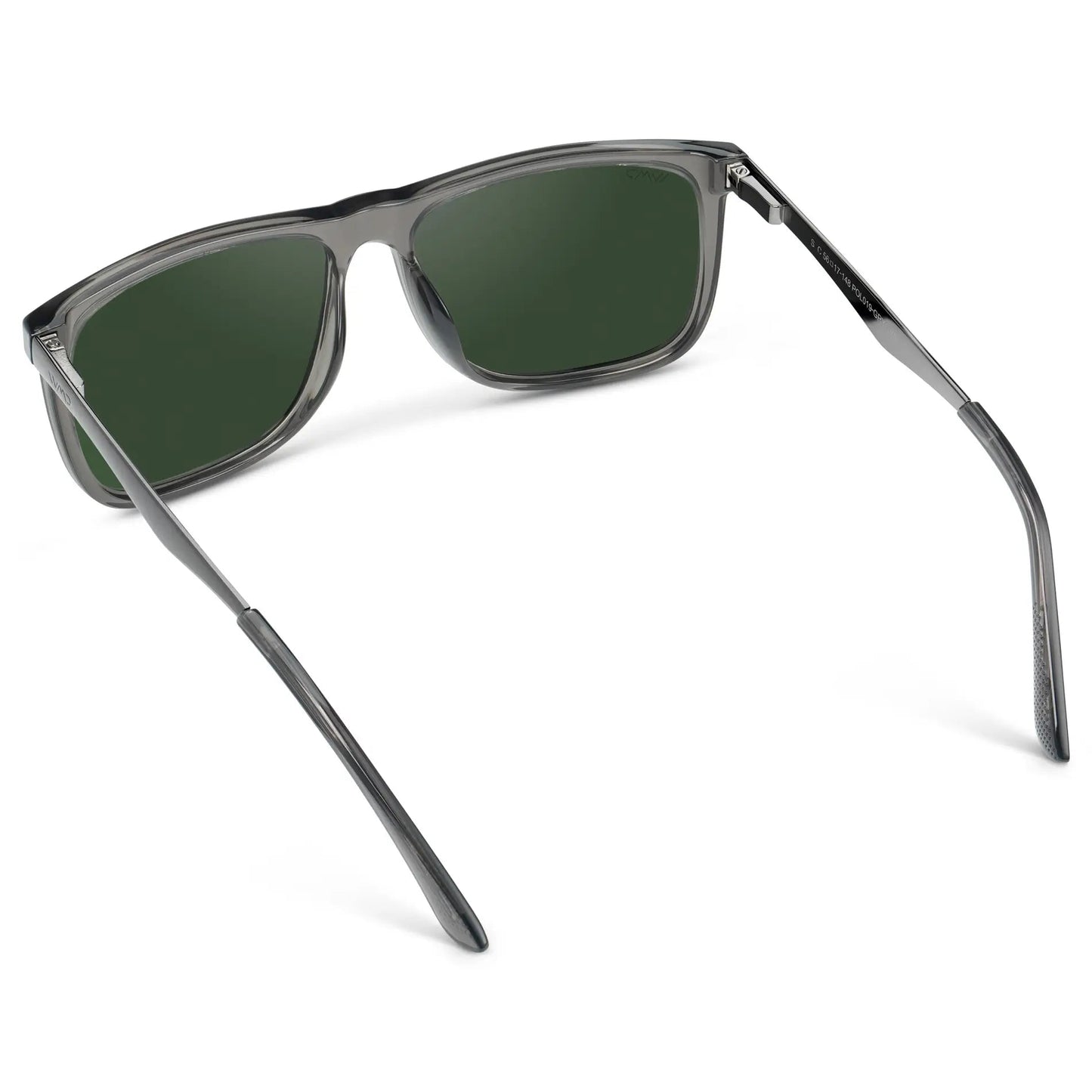JACOB Rectangular Classic Men's Sunglasses in Steel Grey by WMP Eyewear
