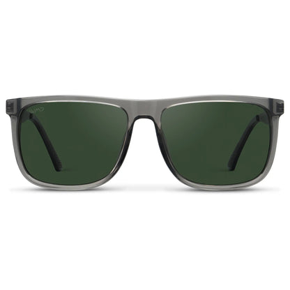 JACOB Rectangular Classic Men's Sunglasses in Steel Grey by WMP Eyewear