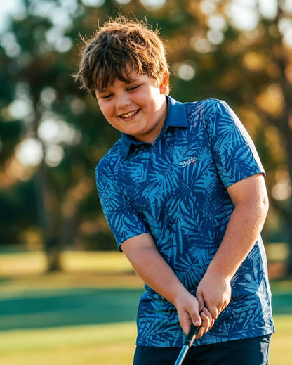 Kids Golf Polo – Stretch, Moisture-Wicking, Breathable Shirt
