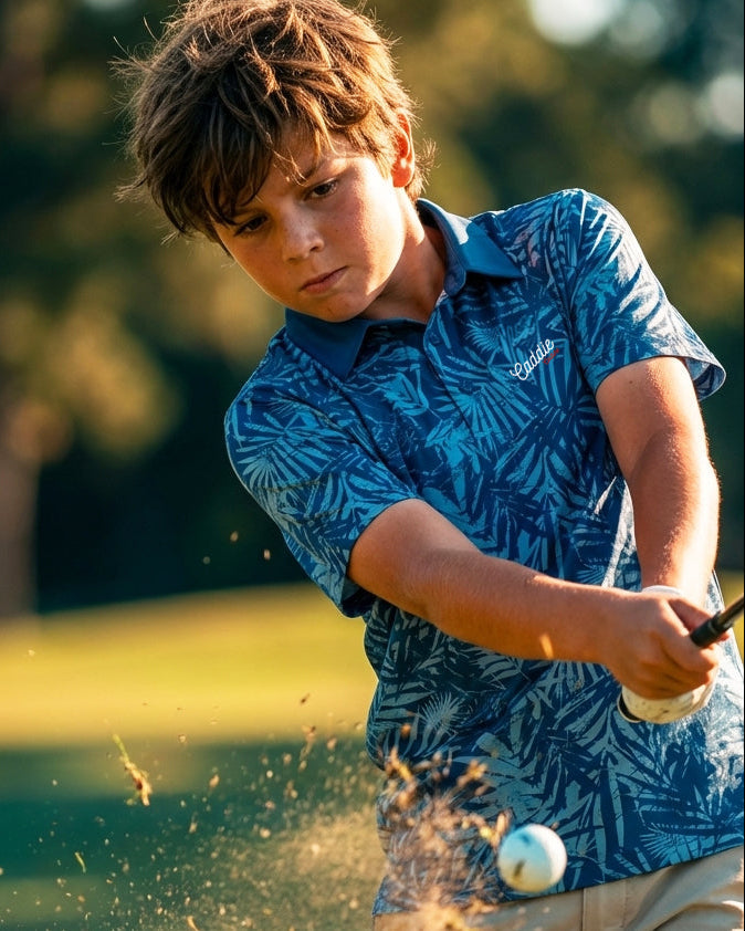 Kids Golf Polo – Stretch, Moisture-Wicking, Breathable Shirt