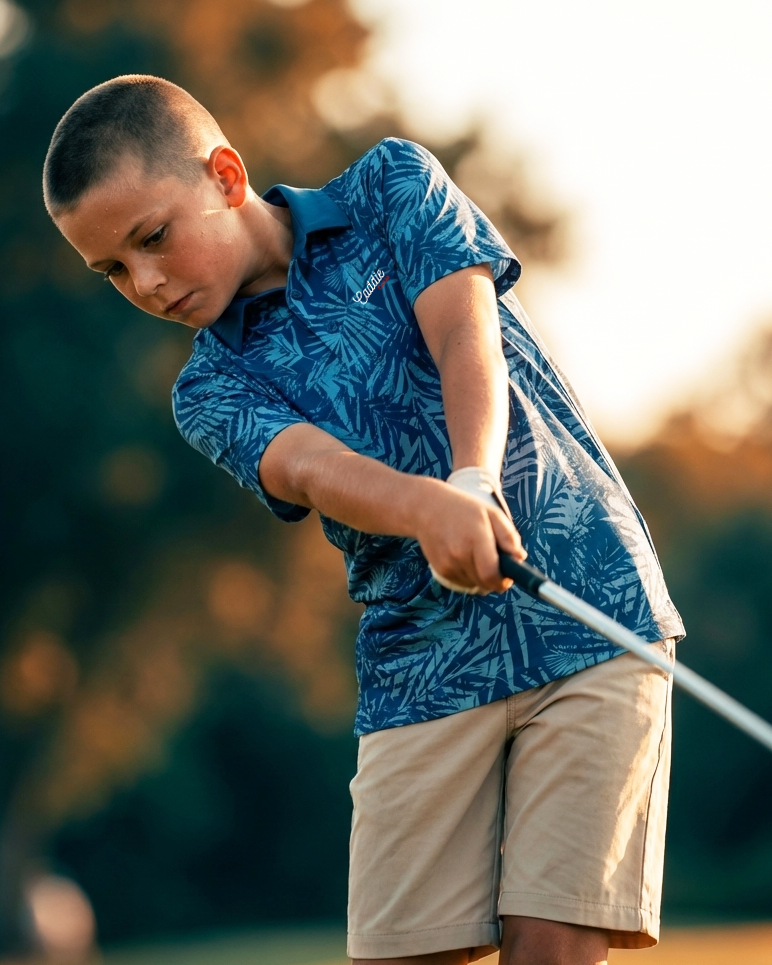 Kids Golf Polo – Stretch, Moisture-Wicking, Breathable Shirt