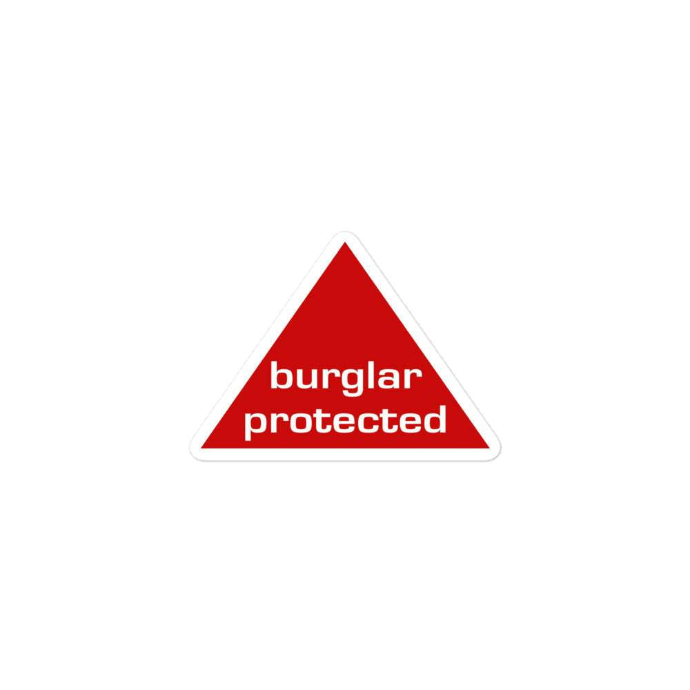 Burglar Protected Sticker