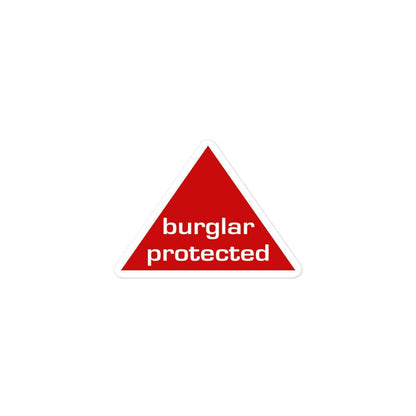 Burglar Protected Sticker