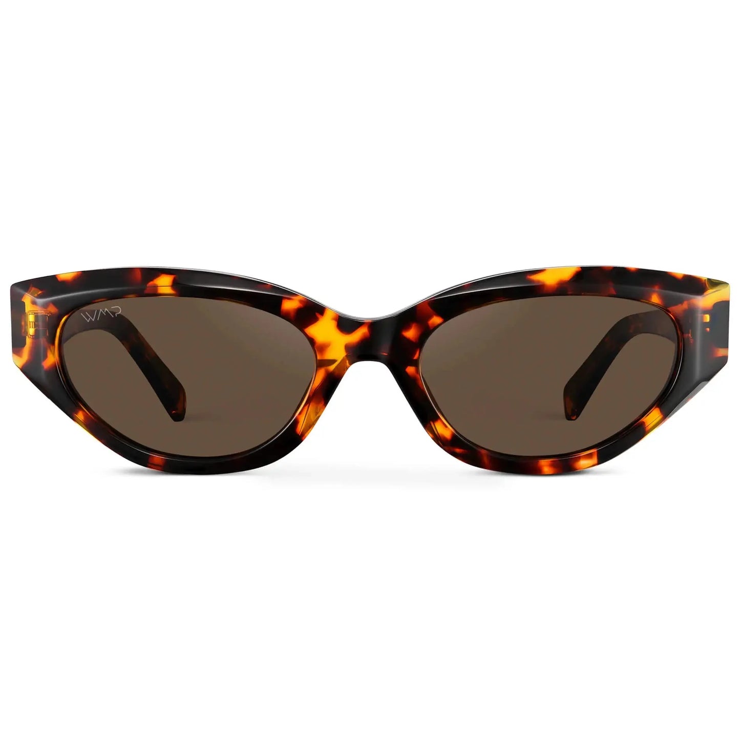 LORETTA Women's Cat-Eye Sunglasses Retro Frame Ember Tortoise by WMP Eyewear