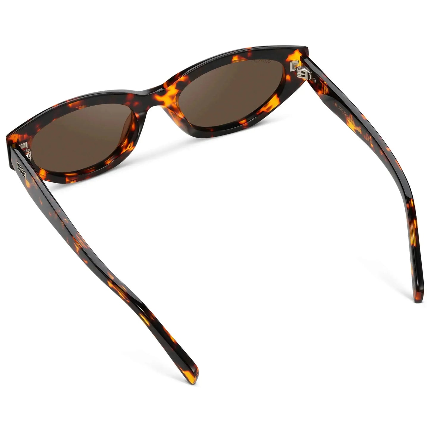 LORETTA Women's Cat-Eye Sunglasses Retro Frame Ember Tortoise by WMP Eyewear
