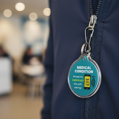 Medical Condition – NFC Clip-On Emergency Information Tag