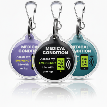 Medical Condition – NFC Clip-On Emergency Information Tag