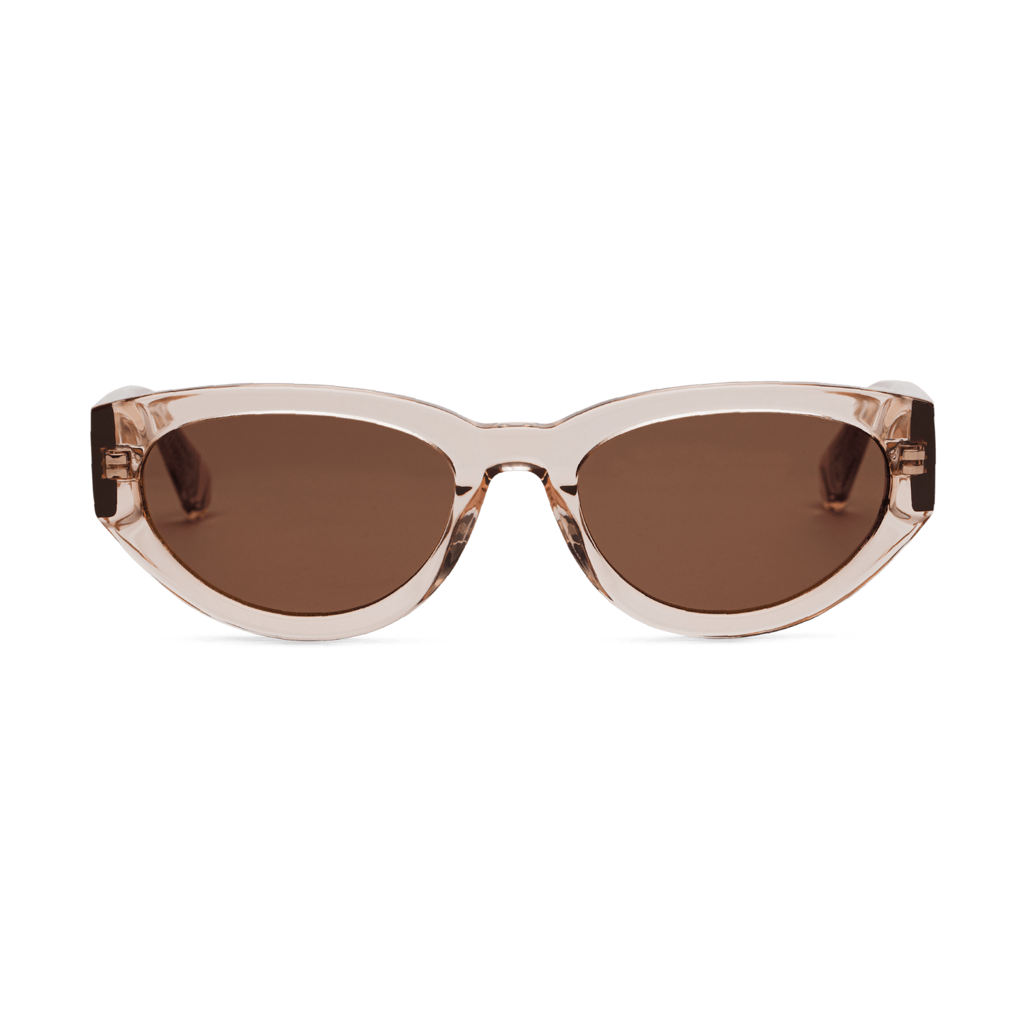 AUDREY Amber Peach Reveal Cat Eye Sunglasses by Messy Weekend