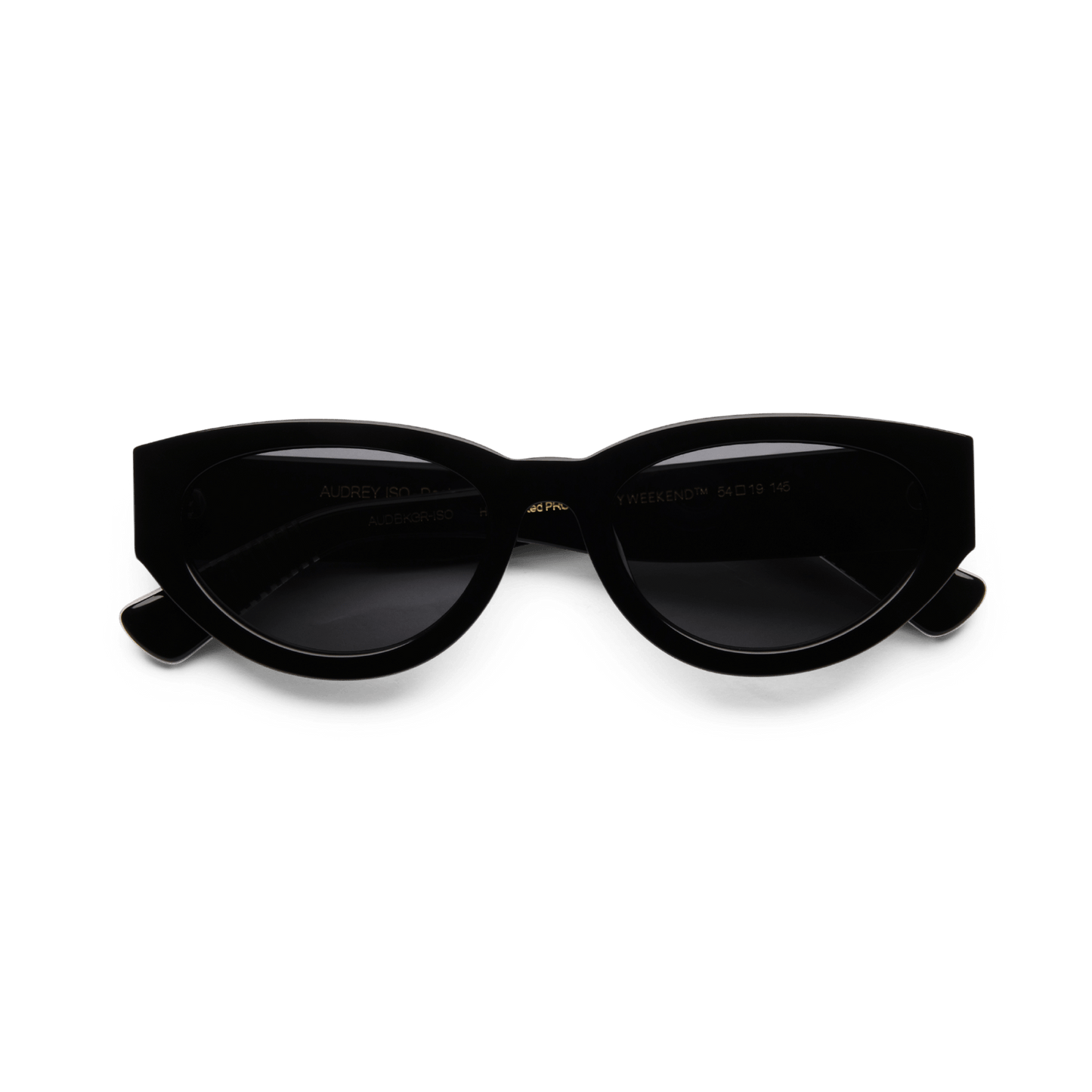 AUDREY Black Reveal Cat Eye Sunglasses by Messy Weekend