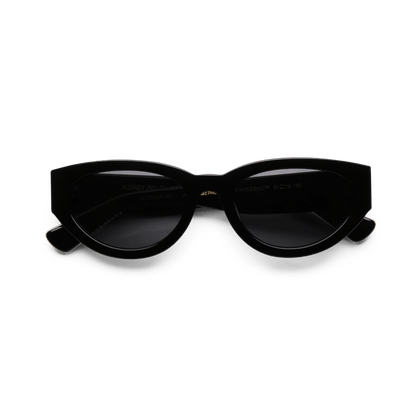 AUDREY Black Reveal Cat Eye Sunglasses by Messy Weekend