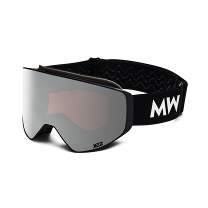 Messy Weekend Clear XE2 Ski Goggles - Silver Mirrored (Black Band)