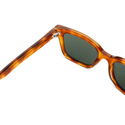 DEAN Rectangular Havana Tortoise Sunglasses by Messy Weekend