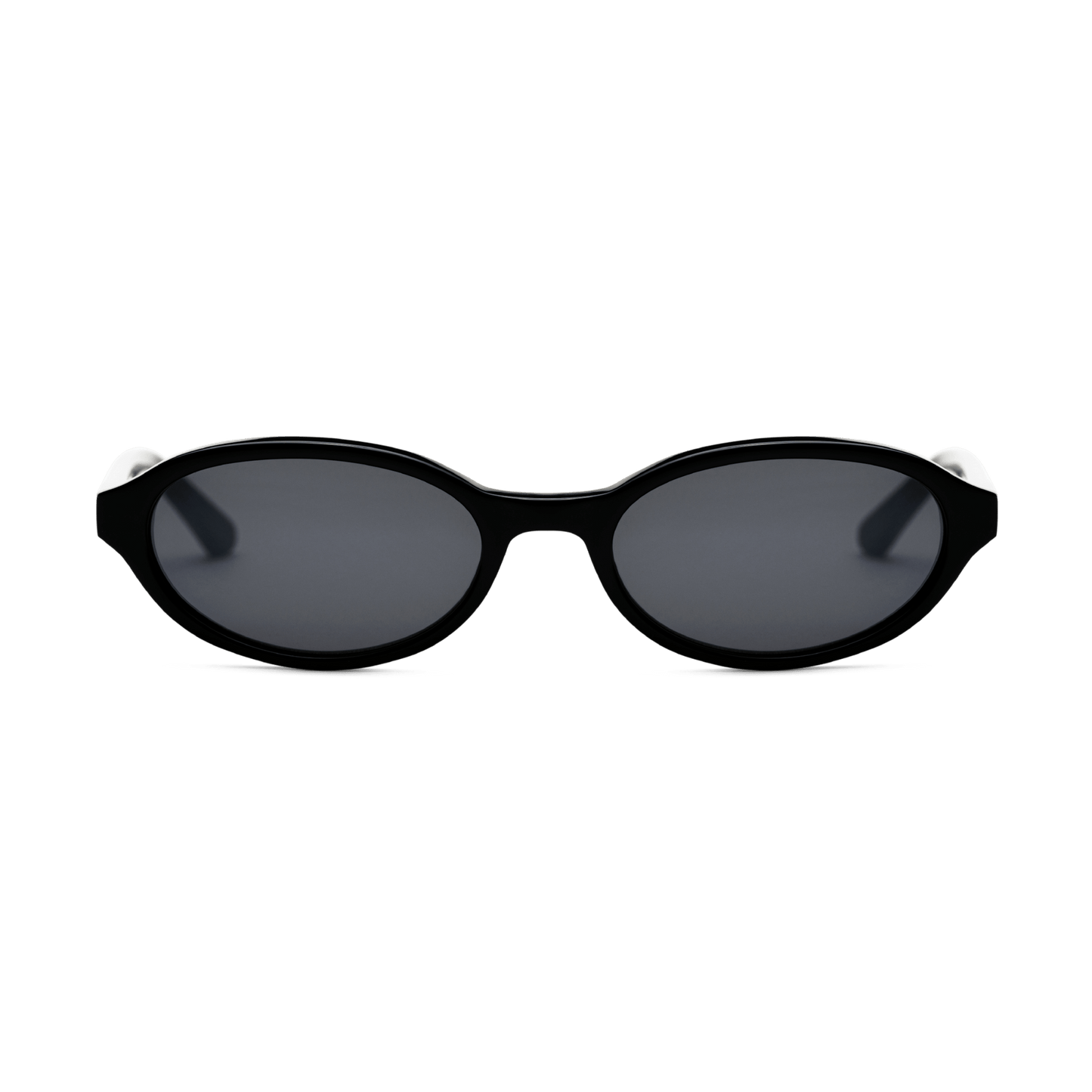 IVY Black Oval Sunglasses by Messy Weekend
