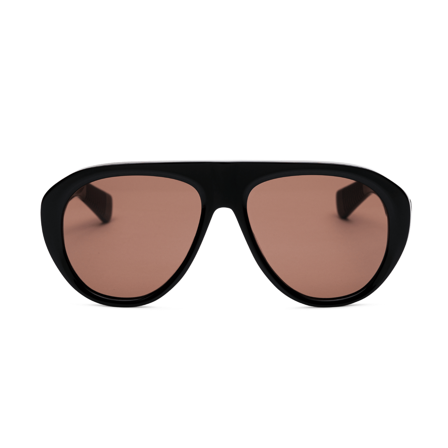 MICK Black Brown Oversized Aviator Sunglasses by Messy Weekend